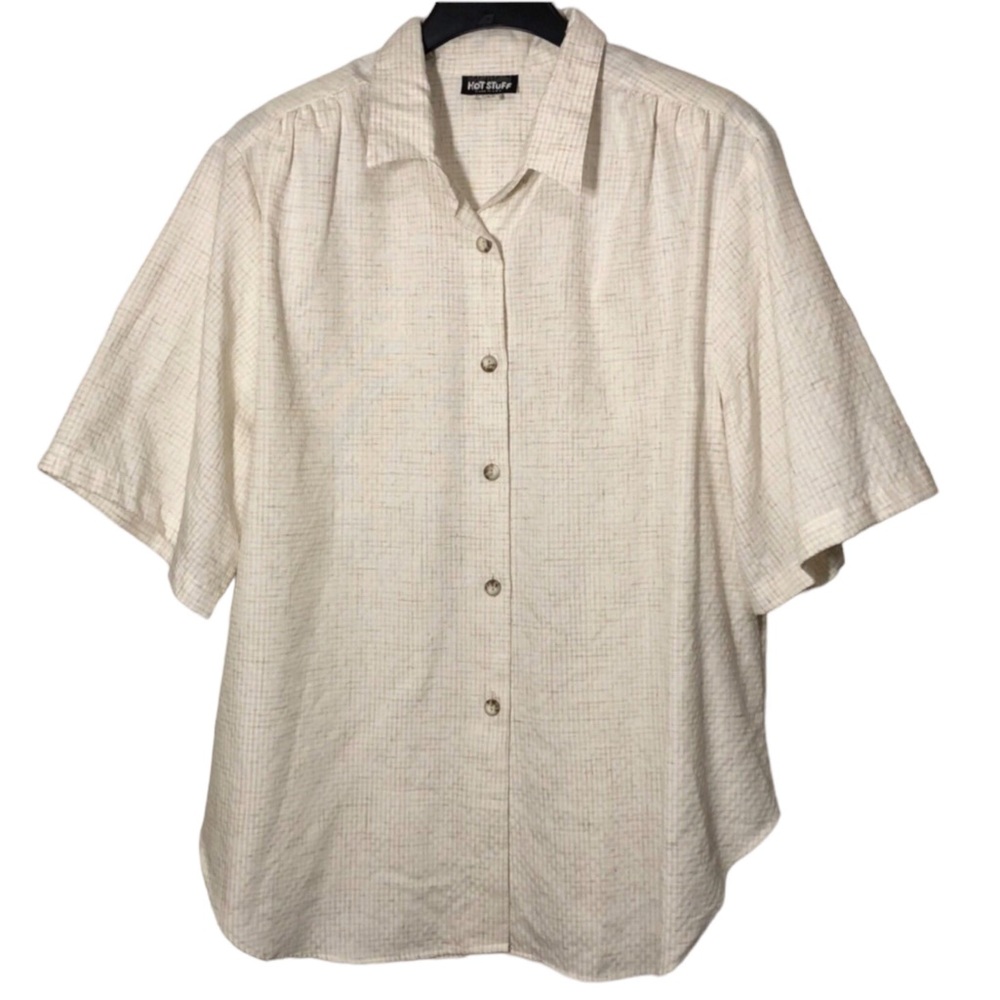 Hot Stuff Womens Vintage Plaid Shirt